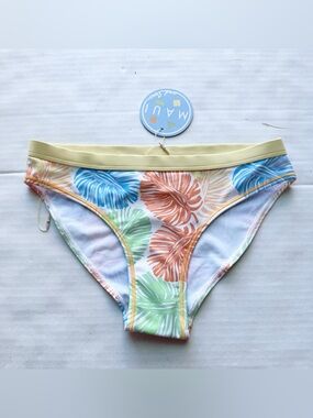 Zara Girl New Maui & Sons Tropical Print Bikini Bottoms Size 11-12Y NWT